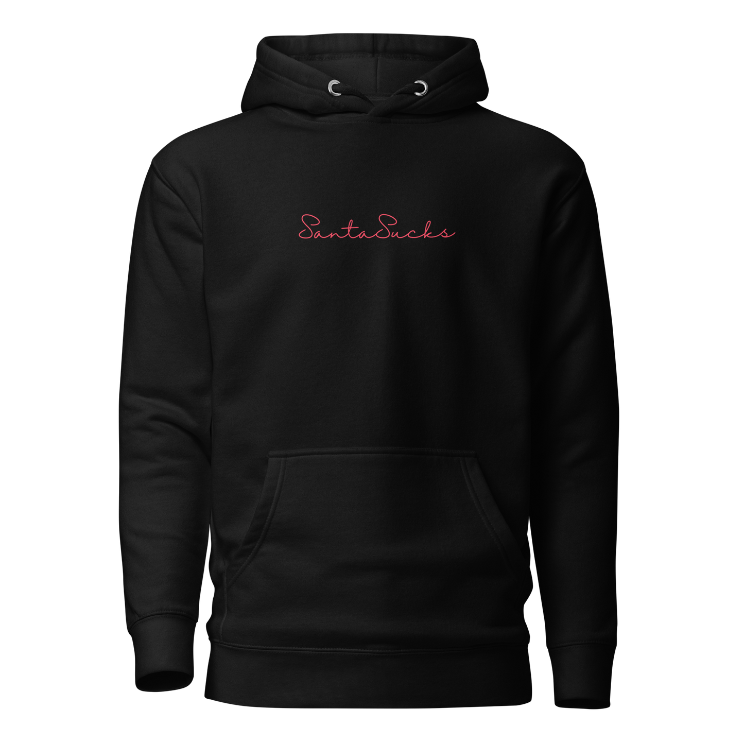 Santa Sucks Premium Unisex Hoodie - Red Print Edition