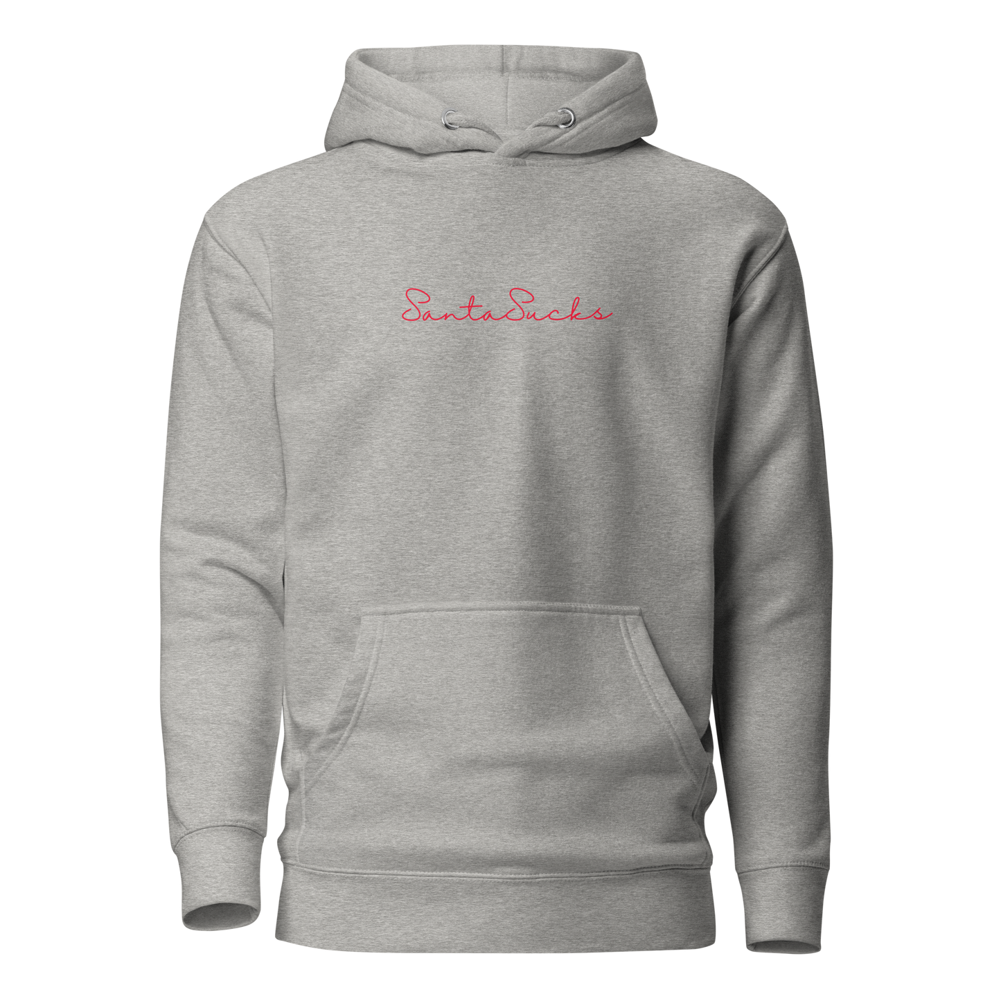 Santa Sucks Premium Unisex Hoodie - Red Print Edition