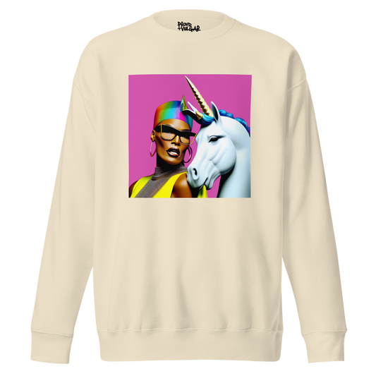 Unicorn Woman Premium Unisex Sweatshirt