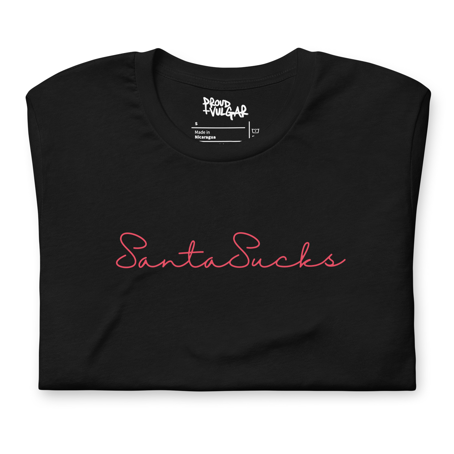 Santa Sucks Unisex T-Shirt - Red Print Edition