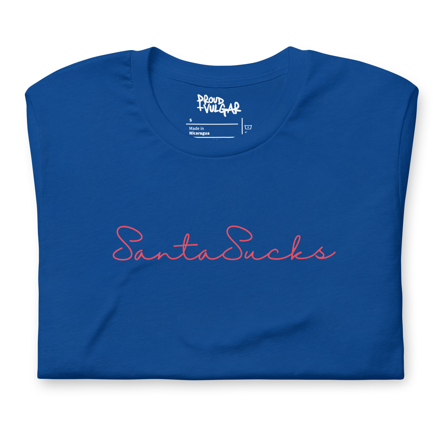 Santa Sucks Unisex T-Shirt - Red Print Edition