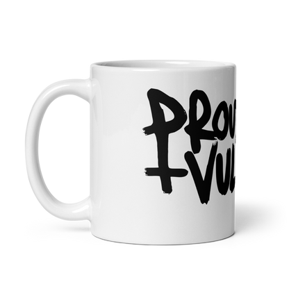 Proud and Vulgar Logo Glossy Mug