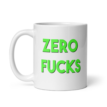 Zero Fucks Ceramic Mug