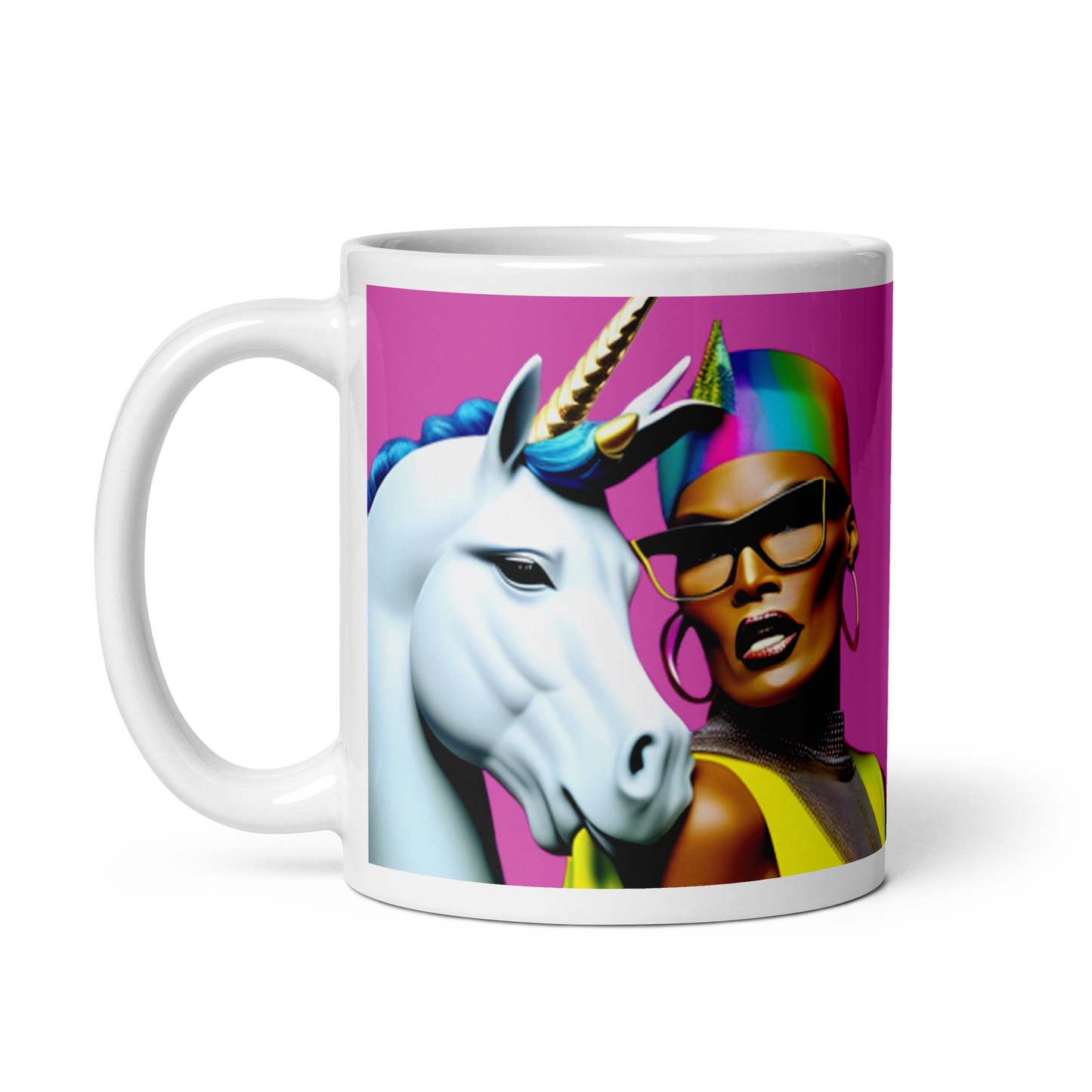 Unicorn Woman Ceramic Mug