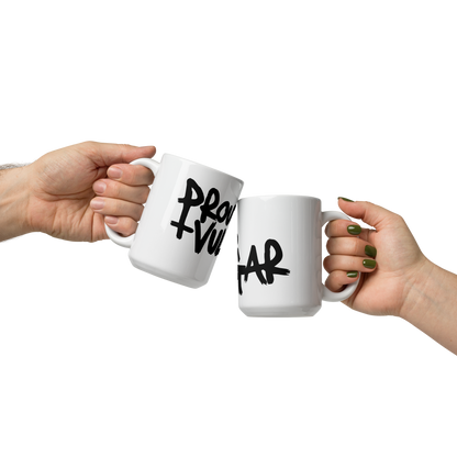 Proud and Vulgar Logo Glossy Mug