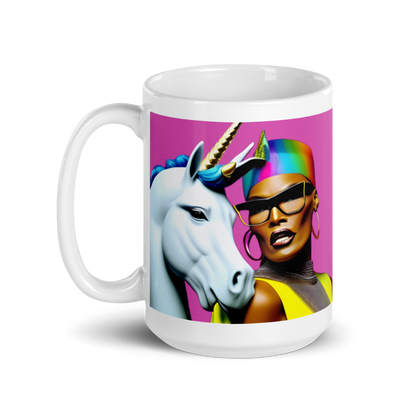 Unicorn Woman Ceramic Mug