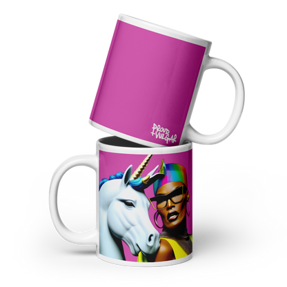 Unicorn Woman Ceramic Mug