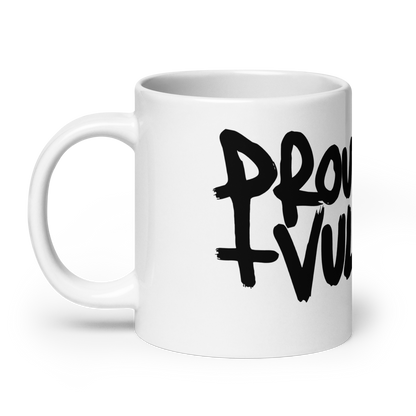 Proud and Vulgar Logo Glossy Mug