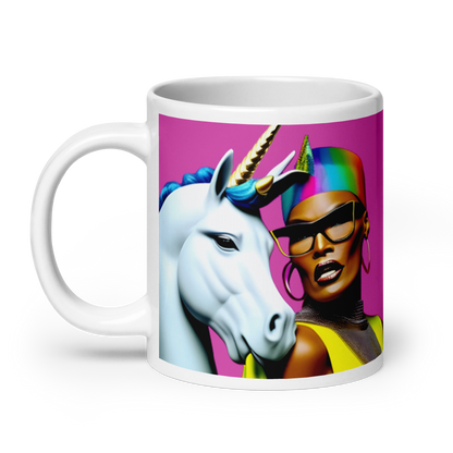 Unicorn Woman Ceramic Mug